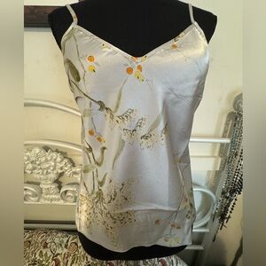 Floral Satin Camisole Top & matching ruffle bottem!